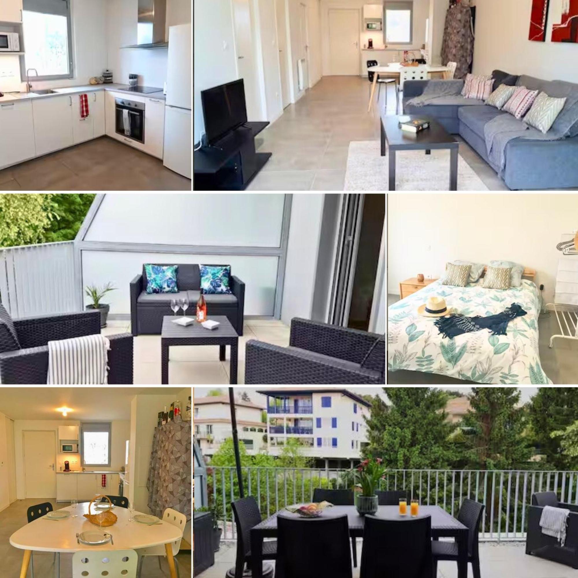 Bide Ona - Centre - Terrasse - Parking Apartment Bayonne Luaran gambar